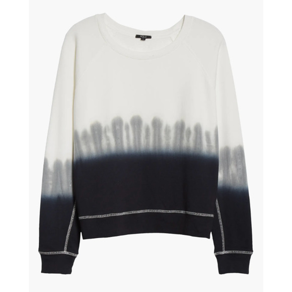 New Rails Theo Charcoal Dip‎ Dye Sweatshirt XL - Picture 2 of 7